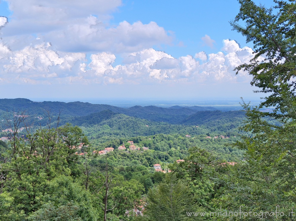 Valdilana (Biella, Italy) - Sight over the valley from the Sanctuary of the Virgin of the Moorland
